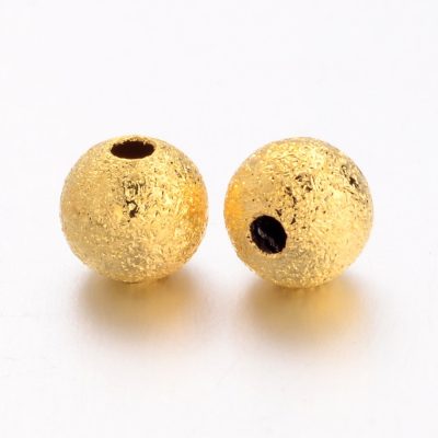 P95 Stardust mässingpärlor guld 6mm, 30stk