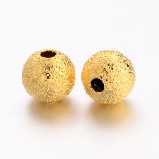P95 Stardust mässingpärlor guld 6mm, 30stk