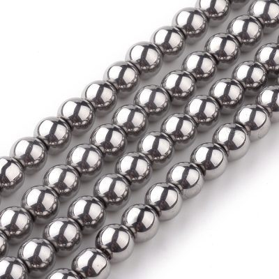 P139 glaspärla rund försilvrad 4mm