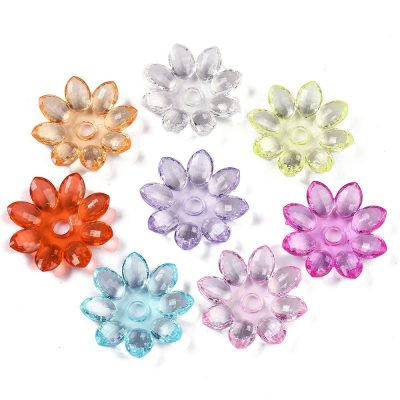 P158 akrylpärlor lotusblad 38x35mm 10-pack