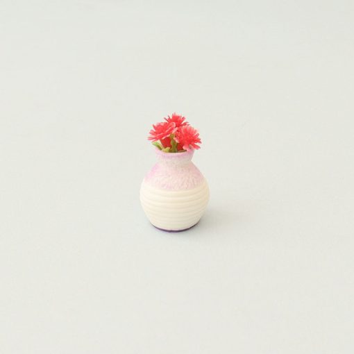 M06 miniatyr blomma i vas 33x22mm