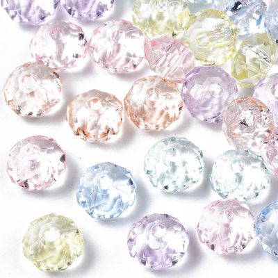 P71 akrylpärla rondell 8x5mm pastell mix 100-pack