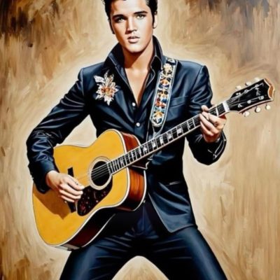 R41835 Elvis 50x70cm rund pärla