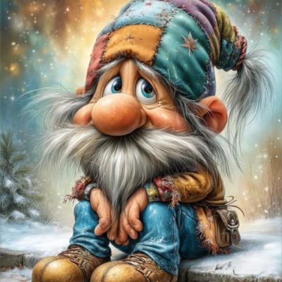 S50879 40x50cm tomte vätte fyrkantig pärla