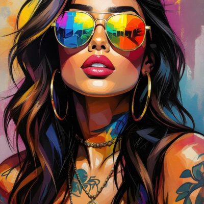 Diamond painting 40x50cm graffiti brud fyrkantig pärla