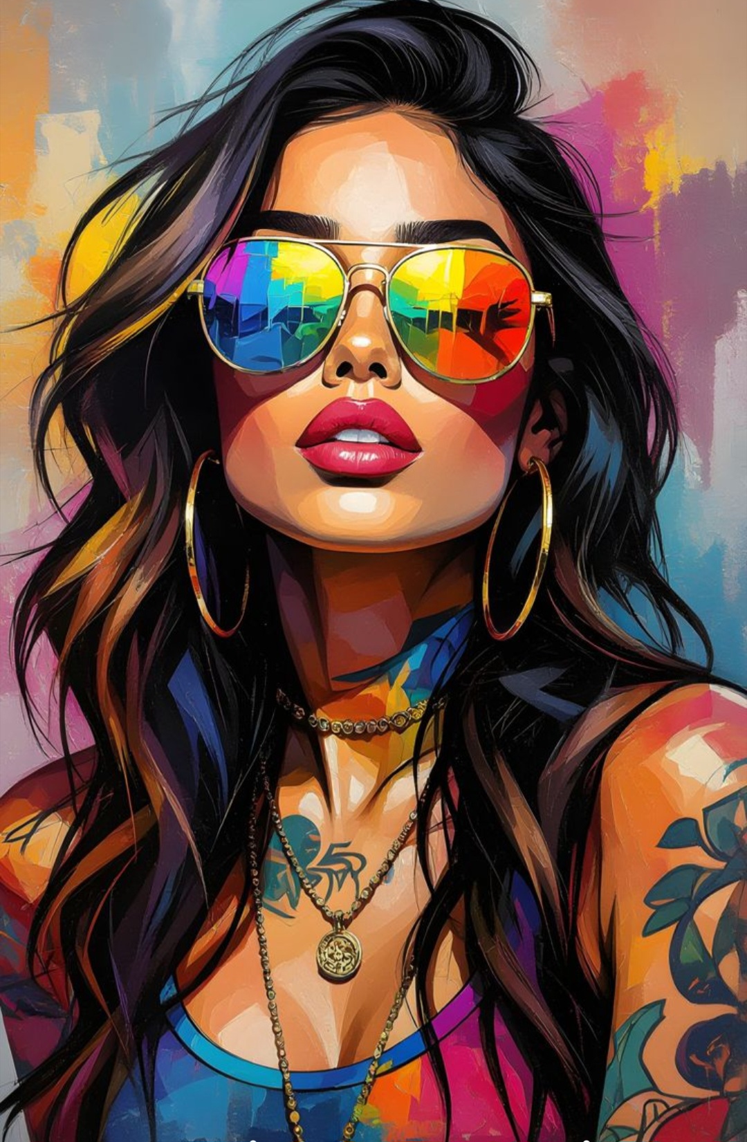 Diamond painting 40x50cm graffiti brud fyrkantig pärla